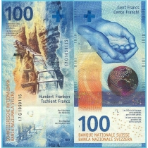 Швейцария 100 франков 2017 год.
