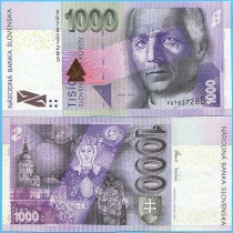Словакия 1000 крон 2007 год.