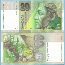 Словакия 20 крон 2004 год.