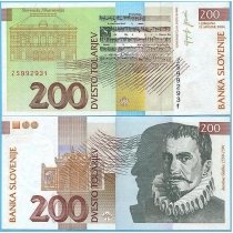 Словения 200 толаров 2004 год.