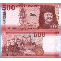 Венгрия 500 форинтов 2018 год.