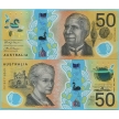 Банкнота Австралия 50 долларов 2018 год. Ошибка в микротексте.