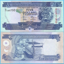 Соломоновы острова 5 долларов 2011 год. 