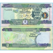 Соломоновы острова 50 долларов 2004 год.