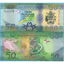 Соломоновы острова 50 долларов 2023 год.
