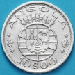 Монета Ангола Португальская 10 эскудо 1952 год. Серебро.