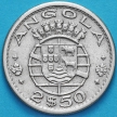 Монета Ангола Португальская 2,5 эскудо 1967 год.