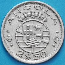 Ангола Португальская 2,5 эскудо 1974 год.