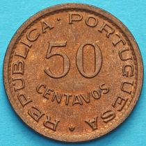 Ангола Португальская 50 сентаво 1957 год. Без обращения.