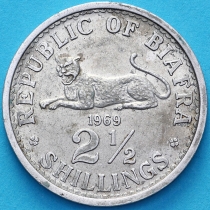 Биафра 2 1/2 шиллинга 1969 год.