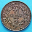 Монета Британское Северное Борнео 1 цент 1889 год.