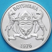 Монеты Ботсваны 25 тхебе 1976 год. Зебу. BU