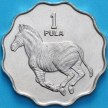 Монета Ботсваны 1 пула 1981 год. Зебра.