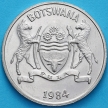 Монета Ботсвана 25 тхебе 1984 год. Зебу.