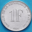 Монета Бурунди 1 франк 1980 год.