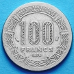 Монета Центральной Африки 100 франков 1976 год.