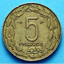 Камерун 5 франков 1958 год.