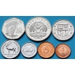 Маврикий набор 7 монет 1987-2008 год.