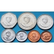 Маврикий набор 7 монет 1987-2008 год.