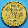 Монета Сейшельские о-ва 5 центов 1992 год