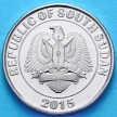 Купить монету Южного Судана 50 пиастров 2015 год. Белый носорог.