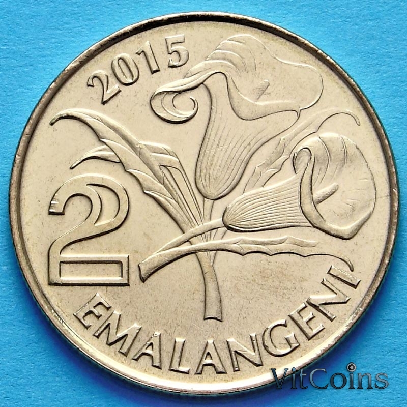 Монета Свазиленда 2 эмалангени 2015 год
