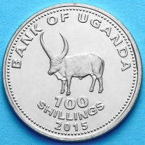 Уганда 100 шиллингов 2015 год. Бык