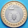 Монета Южного Судана 2 фунта 2015 год. Щит и два копья.