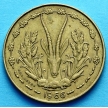 Монета КФА Западная Африка 10 франков 1966-1980 год.