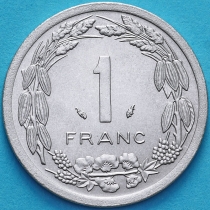Центральная Африка (BEAC) 1 франк 1976 год.