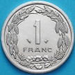 Монета Центральная Африка (BEAC) 1 франк 1998 год.