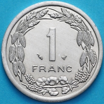 Центральная Африка (BEAC) 1 франк 1998 год.