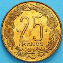 Центральная Африка (BEAC) 25 франков 1978 год.