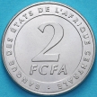 Монета Центральная Африка 2 франка 2006 год.