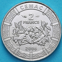 Центральная Африка (BEAC) 2 франка 2006 год.