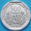 Монета Центральная Африка 500 франков 1998 год.