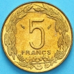Монета Центральная Африка (BEAC) 5 франков 1984 год.