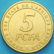 Монета Центральная Африка 5 франков  2006 год.