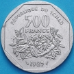 Монета Чад 500 франков 1985 год.