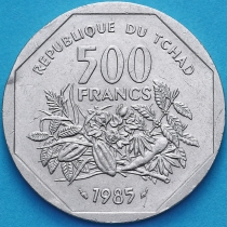Центральная Африка 500 франков 1985 год. Чад.