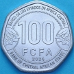 Монета Центральная Африка (BEAC) 100 франков 2024 год