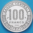 Монета Центральная Африка 100 франков 1971 год  ЦАР. .ESSAI
