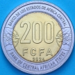 Монета Центральная Африка (BEAC) 200 франков 2024 год.