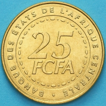 Центральная Африка (BEAC) 25 франков  2006 год.