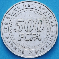 Центральная Африка (BEAC) 500 франков 2006 год.