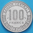 Монета Чад 100 франков 1971 год.