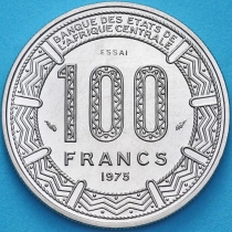 Чад 100 франков 1975 год. ESSAI