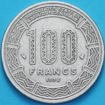 Центральная Африка 100 франков 1996 год.