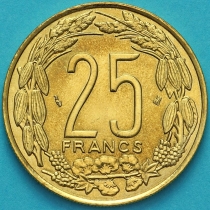 Центральная Африка (BEAC) 25 франков 1998 год.