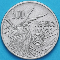 Центральная Африка 500 франков 1977 год. Е